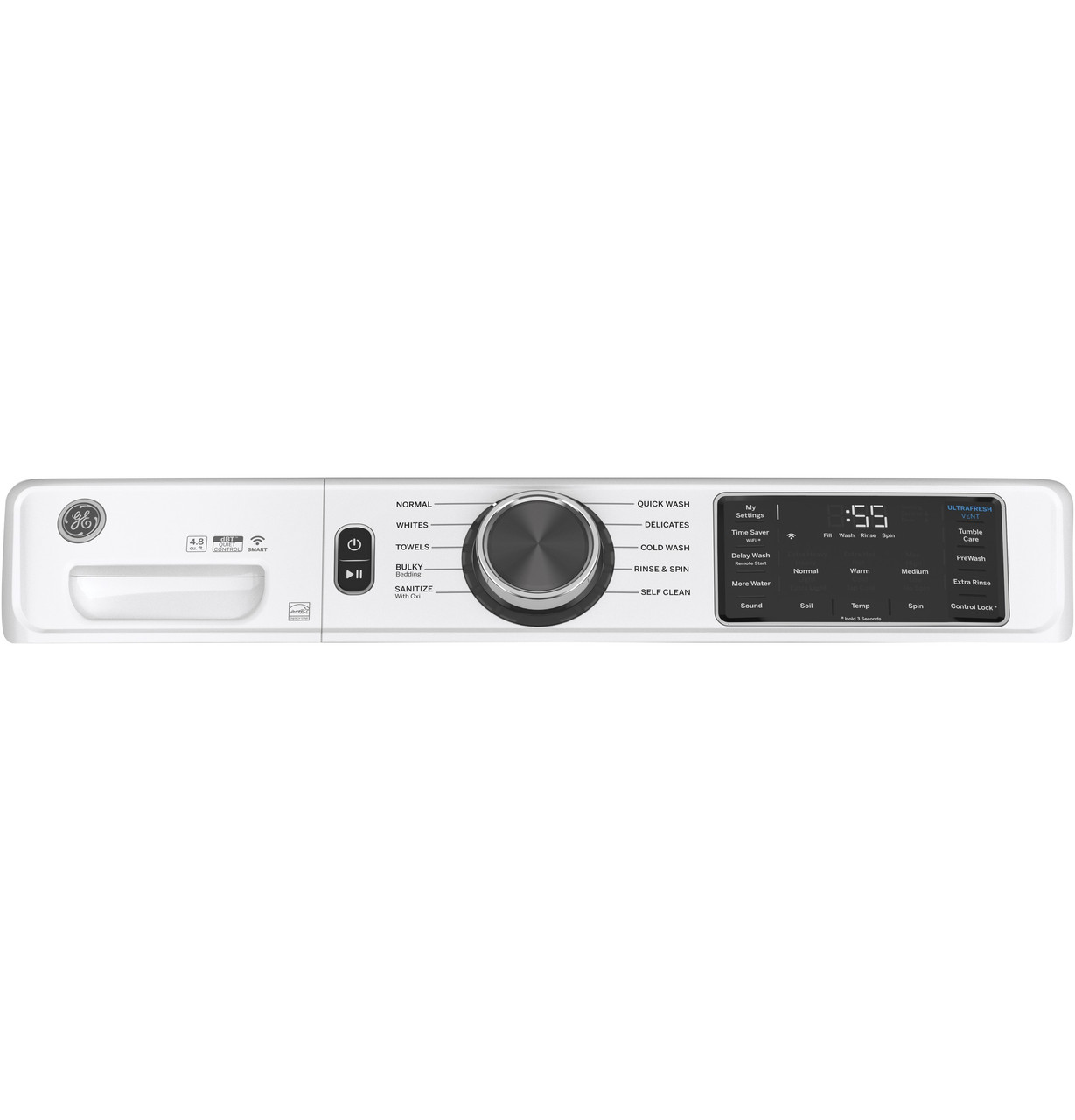 ft. Smart Front-Load Washer with UltraFresh Vent System, OdorBlock™ & Sanitize with Ox
